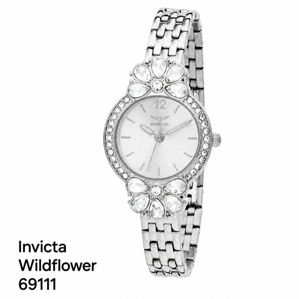 NEW Invicta Wildflower Women's Watch - 30mm, Steel‎ (69111) #0409
